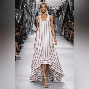 BCBGMAXAZRIA Backless Halter High-Low Dress – Size XS